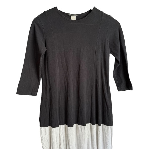 4/$25 Basic Colors Black White Color Block Bubble Hem Dress Knee Length Girls 16 - Picture 3 of 7